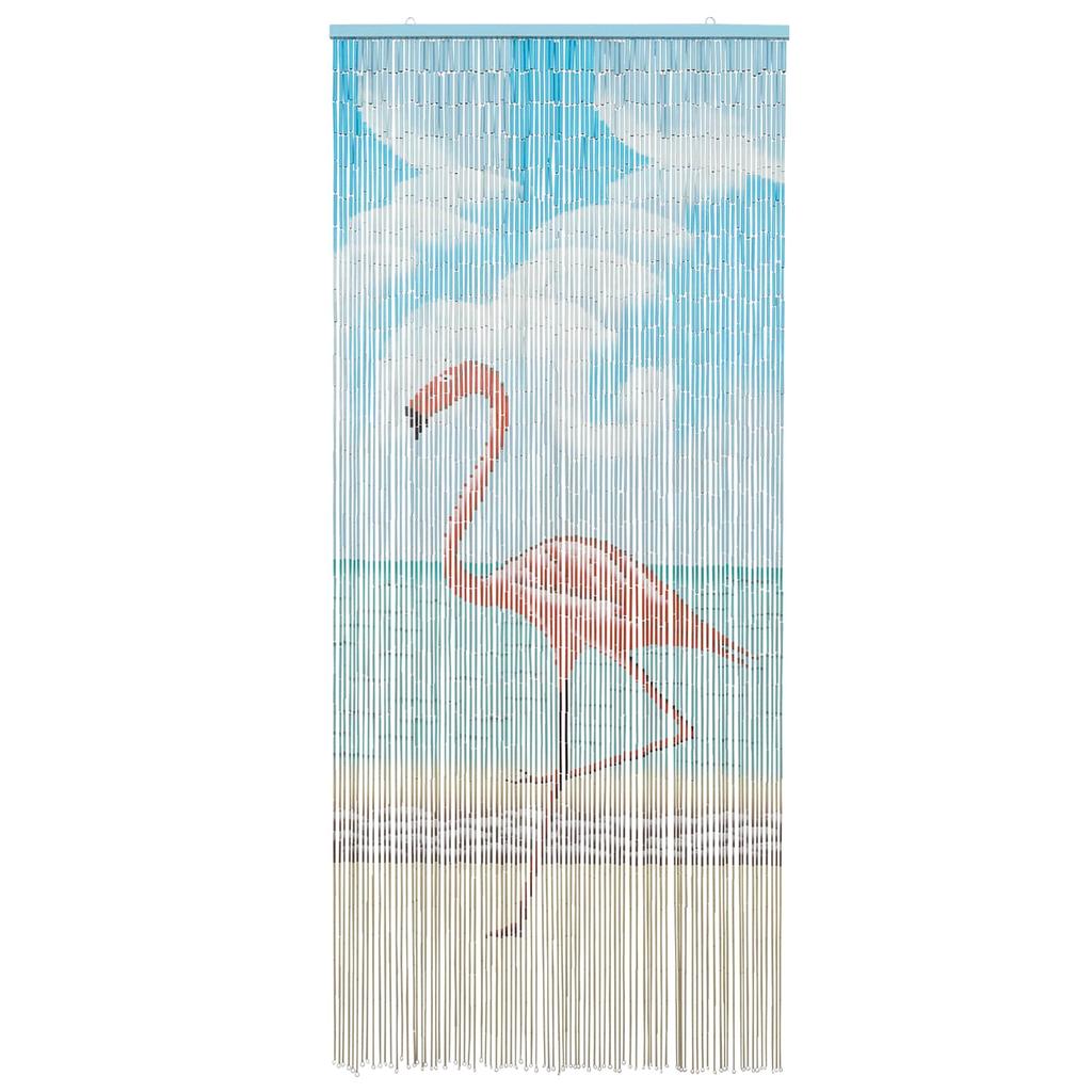 Multi Colored Insect Door Curtain 200 x 90 cm Bamboo