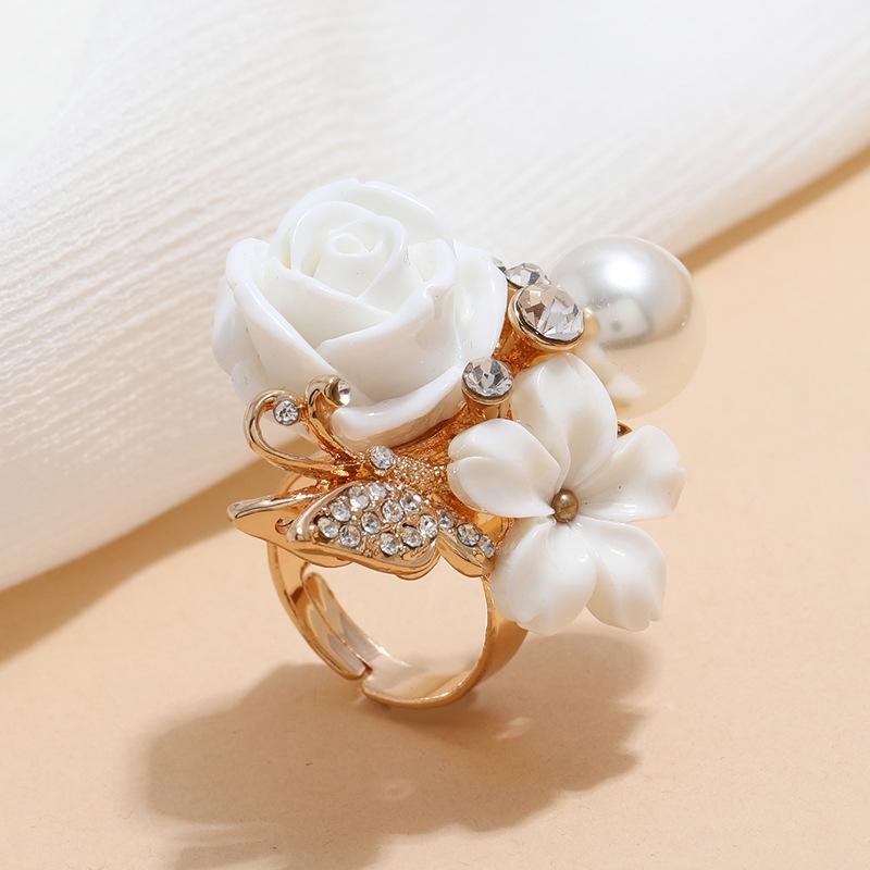 Модное кольцо в стиле ретро, ​​креативное кольцо с бриллиантом, регулируемое кольцо с регулируемым отверстием, кольцо в богемном этническом стиле, модное кольцо