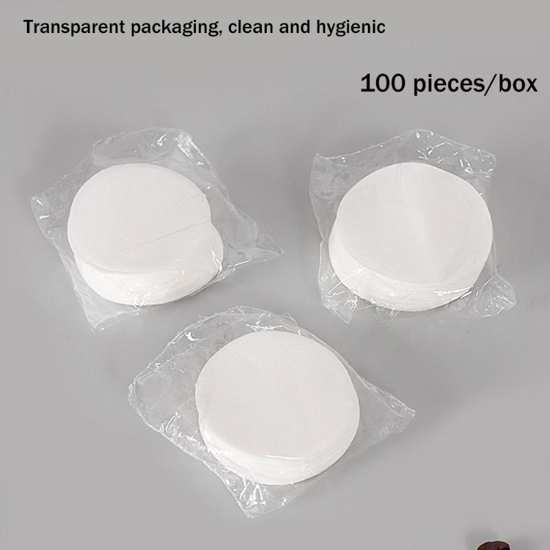 Фильтр из кофейной бумаги Leeseph, 100 шт. Фильтр для эспрессо-машины с чашей для порошка, для корзины портафильтра с шайбой 51/53/58 мм