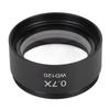 0.7X Stereo Microscope Objective Lens HD Large View Metal Auxiliary Objective Lens for Microscopes