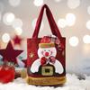 Рождественский подарок Сумочка Портативная ручка Мультфильм 3D Санта-Снеговик Лось Медведь Прочная ткань Многоразовая продуктовая конфета Вечеринка Подарочная сумка