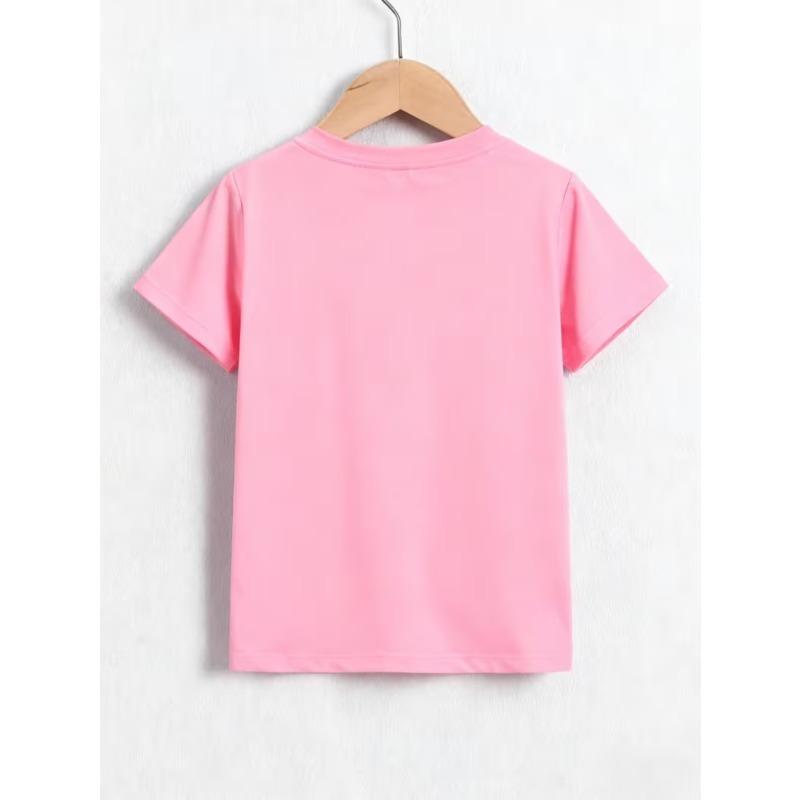 European sizes Cartoon Animal Street Graffiti Printed Floral T-Shirt, Casual Breathable Comfortable Boys' Summer Short Sleeve Crew Neck Tee
