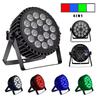 AluminumAlloy LED Par 18x12W RGBW StageLights 4in1 LED Lighting DMX512 Disco Light Professional Stage Dj Atmosphere Equipment Fast Shipping