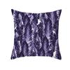 Set of 2 Purple Throw Pillow Covers Modern Abstract Black Bold Decorative Pillow Cases Home Decor Square 18x18 Inches Pillowcases