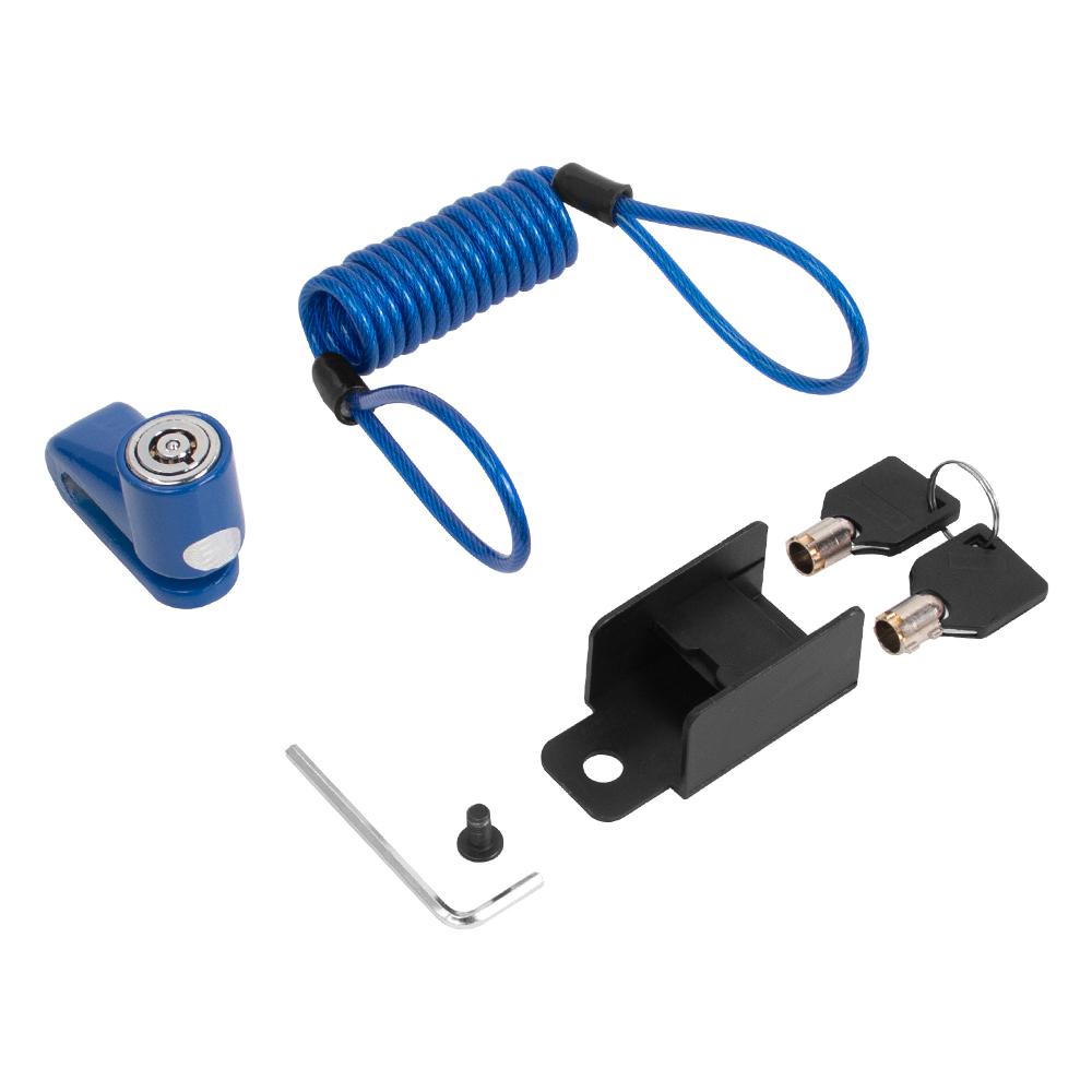 Противоугонный тормозной диск, ротор, предохранительный замок для Xiaomi M365 Pro 1S, замок дискового тормозного колеса для электрического скутера с кабелем напоминания