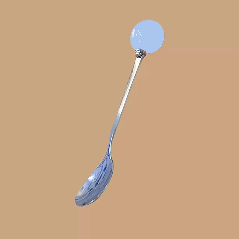 Ложка из нержавеющей стали, симпатичная кофейная ложка для мороженого, десерта, чая, ложка для размешивания, для пикника, кухонные принадлежности