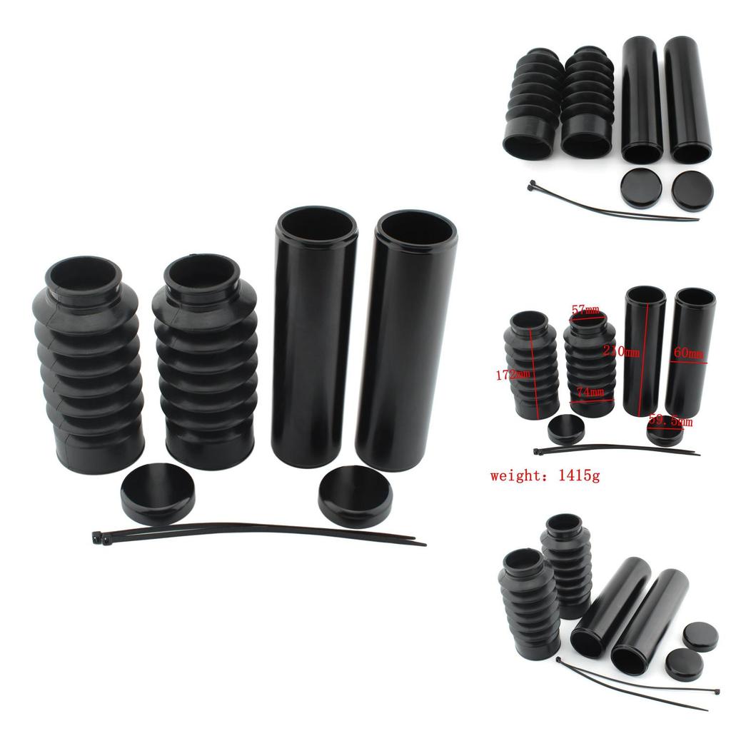 Стильный черный комплект из шести частей: чехлы на передние амортизаторы для Harley Night Rod J5