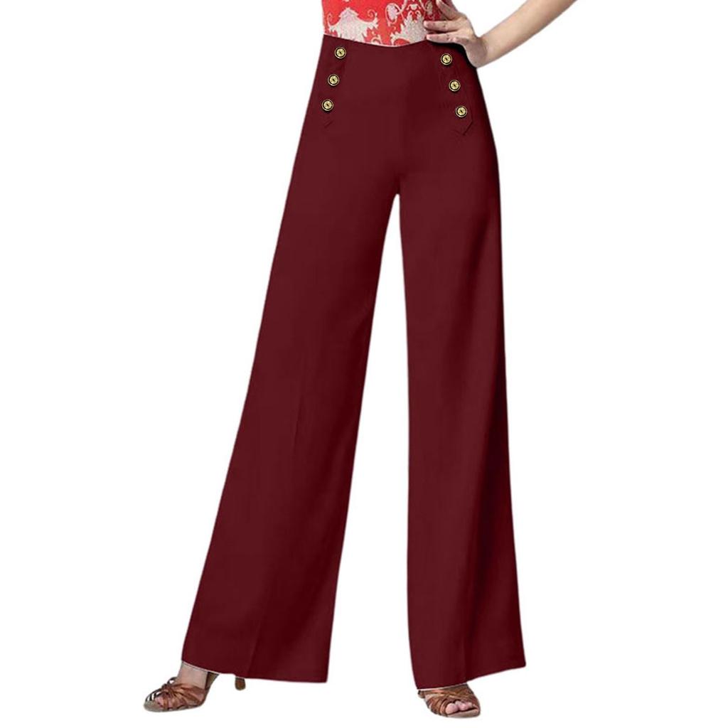 Women's Cotton And Hemp Bloomers Literary Loose Casual Elastic-leg Pants Long Trousers