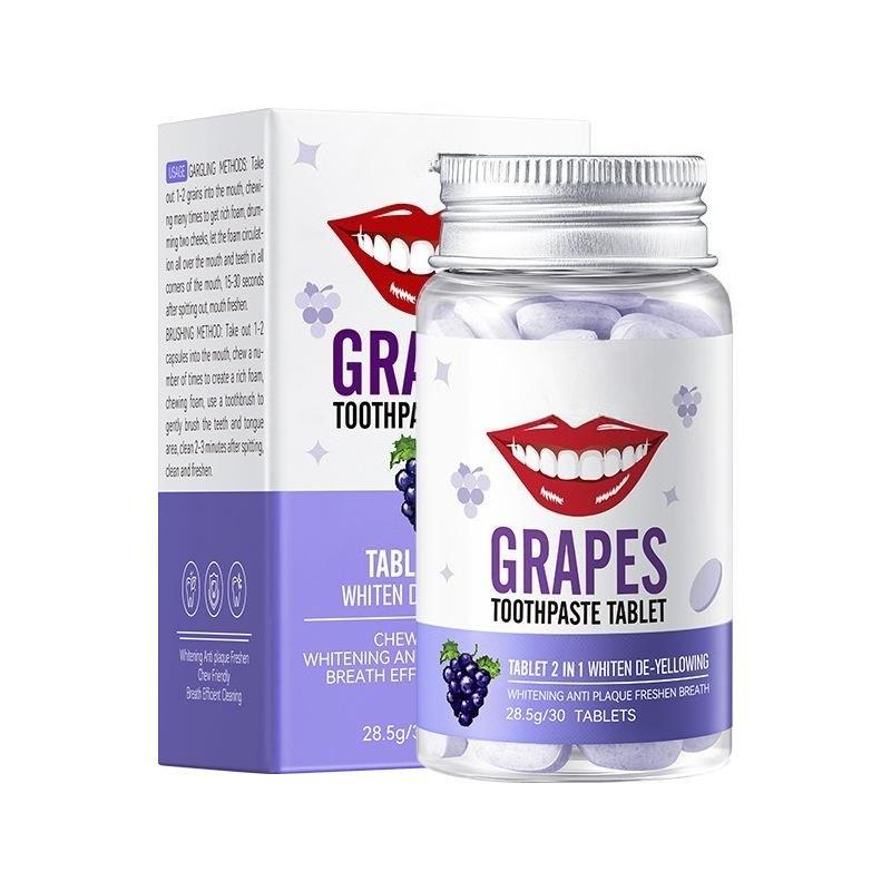 Твердая зубная паста с пробиотиками, освежитель дыхания для устранения неприятного запаха изо рта, средство для ухода за полостью рта против кариеса, твердая зубная паста, удаляет желтизну и очищает зубы