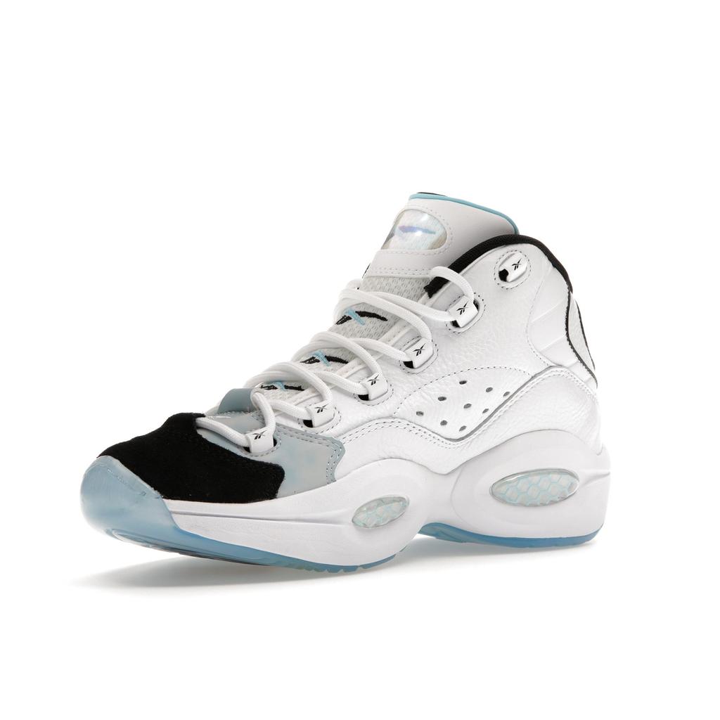 Anuel AA x Reebok Question Mid Double Toe Caribbean Sky Унисекс Кроссовки Белая Обувь-Белый Ядро-Черный IF7394