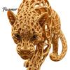 Реалистичный Декор для Стола 3D Печатная Полая Статуэтка Леопарда, Фигурка Скульптура Гепарда, Креативный Животный Офисный Аксессуар Настольное Украшение для Дома