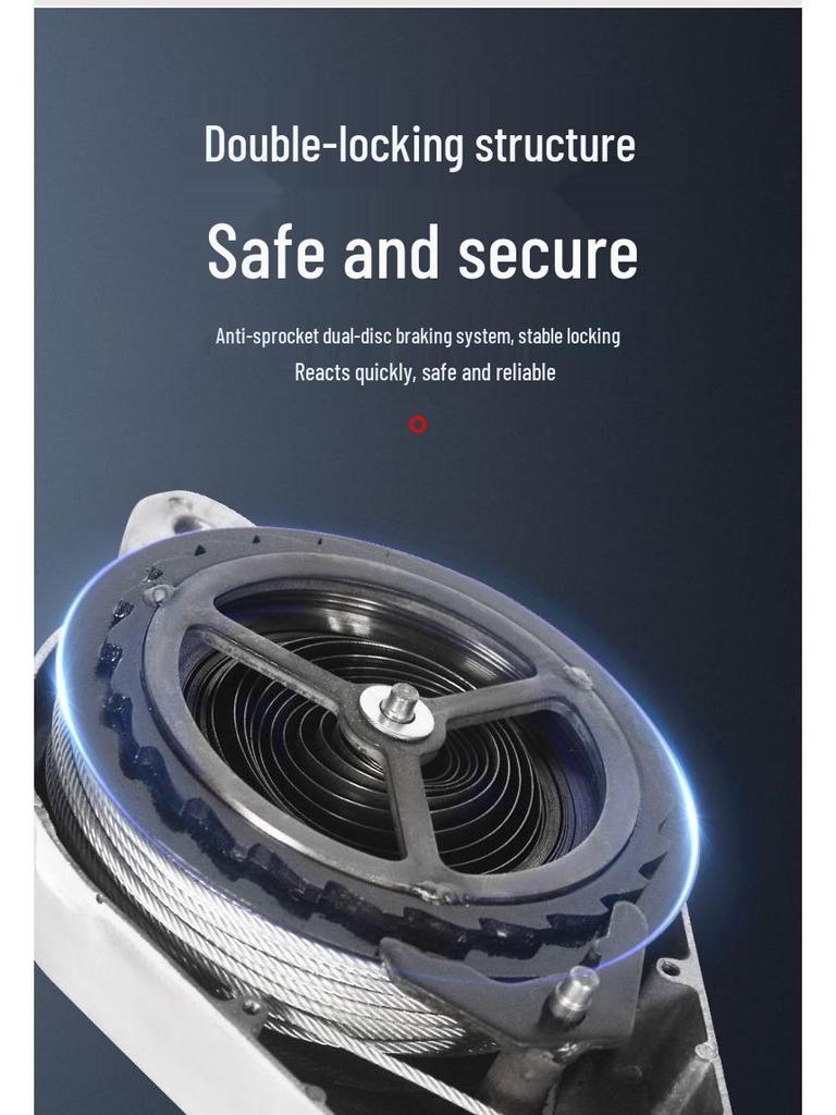 High-Altitude Self-Locking Fall Arrest Device (5/10/15/20/30m) for Tower Crane Construction Safety
