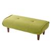 Cellutane Made In Japan Ottoman Stool with Waraku No Pocket Task High (Cellutane) Footrest, Kiwami, 2-Seater, Coil, Green, Resilience, A280p-583GRN