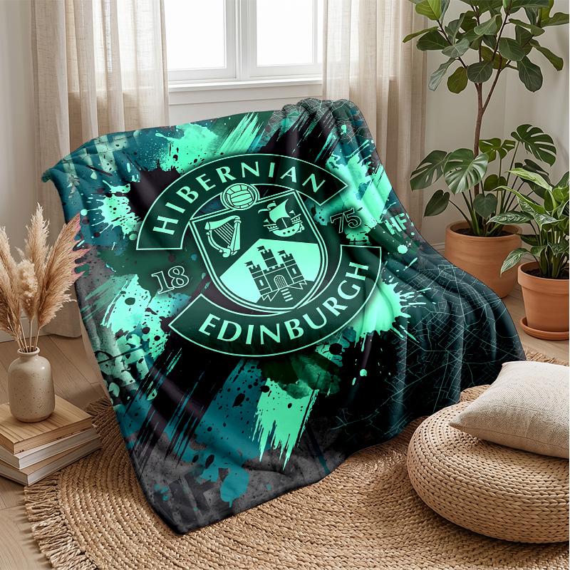 Мягкое фланелевое флисовое одеяло Hibernian FC Легкое Уютное Теплое Плед для Дивана Кровати Домашнего Декора