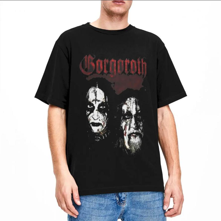 Черная футболка с логотипом группы Gorgoroth Хлопок S-5XL Для мужчин Женщин Унисекс Футболка