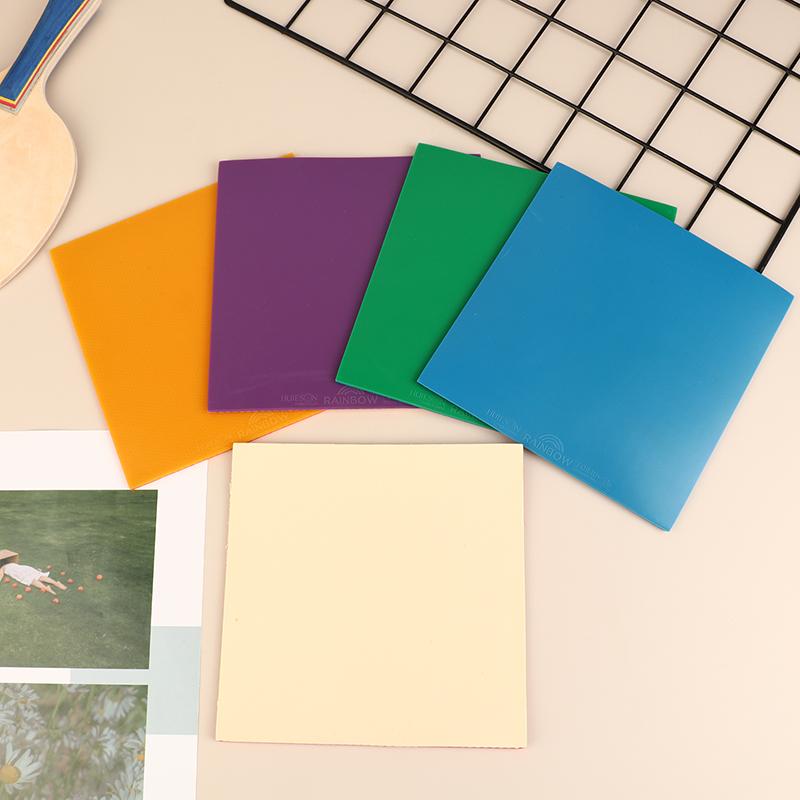 1 шт. Цветная радужная накладка для настольного тенниса, резина для пинг-понга с губкой высокой плотности 2,0 мм для тренировок