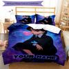 3PC Custom Name "Nightmare Before Christmas Mashup" Bedding Set Printed  Bedding Set Duvet Cover Closure Includes 1 Duvet Cover & 212 Pillowcases for 