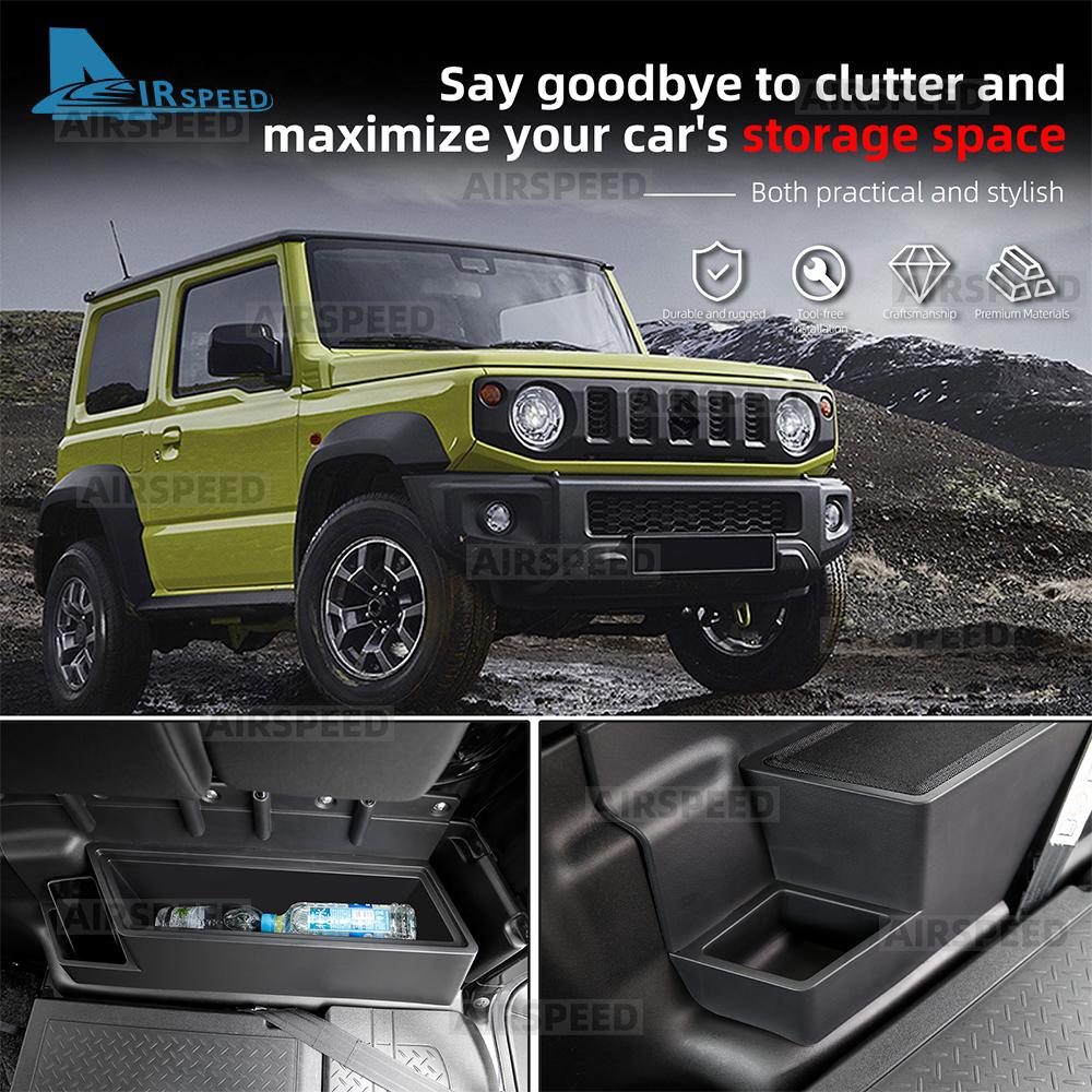 Премиальная боковая органайзер-коробка в багажник для Suzuki Jimny 2019-2026 LHD RHD Универсальный Только для 3-дверных автомобилей Аксессуары для интерьера