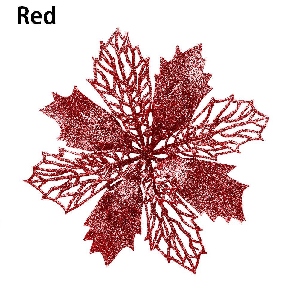 New Year Decor Christmas Flowers Fake Flowers Home Xmas Ornaments Christmas Tree Decorations