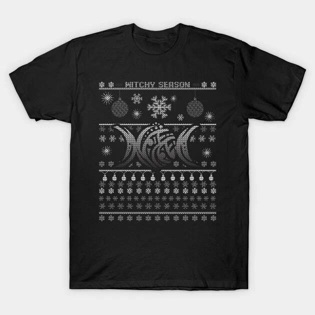 Witchy Pagan Ugly Christmas Yuletide Sweater Made in Australia T-Shirt
