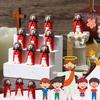 25 Pcs Mini Jesus Dolls Tiny Jesus Figurines Religious Christ Savior Jesus Sculptures for Easter Sunday School Baptism Gift