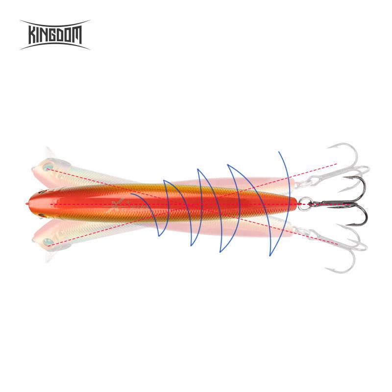 Kingdom Высококачественная рыболовная приманка, плавающая жесткая приманка Minnow, 12 см, 21 г, искусственные приманки, хорошие воблеры, рыболовные приманки