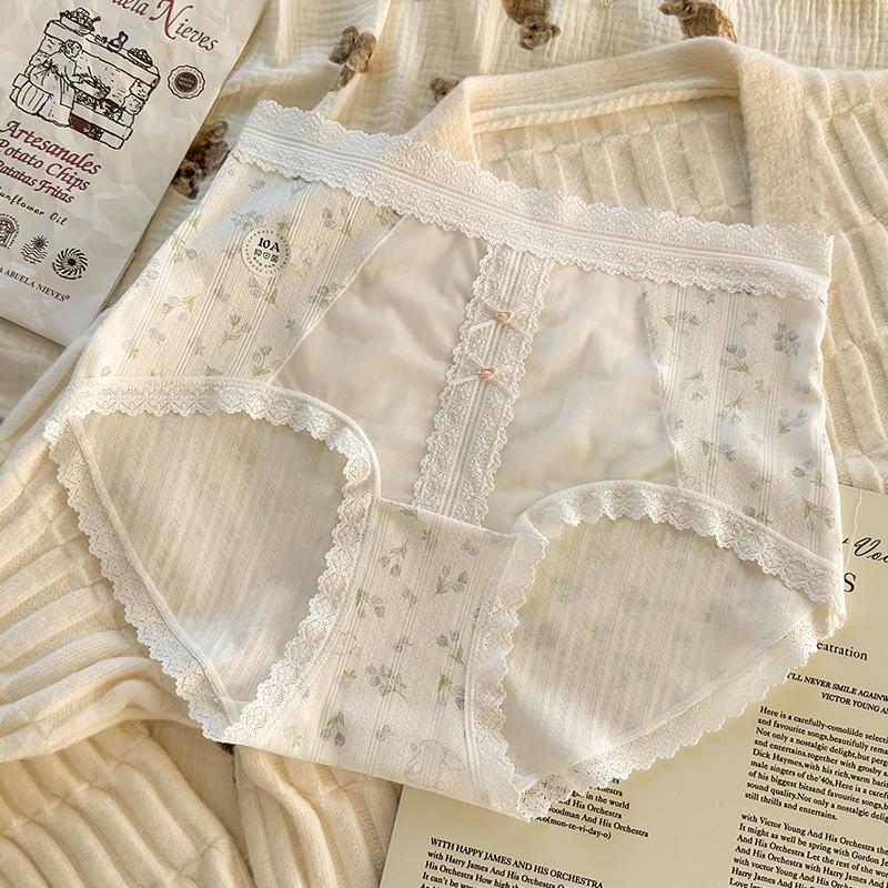 Женское нижнее белье больших размеров, милое, мягкое, кружевное, с цветочным узором, прилегающее к коже, бесшовное, удобное, дышащее, с эффектом подтяжки бедер, со средней посадкой.