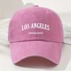 Унисекс Винтажная Бейсболка с Принтом 'Los Angeles' Регулируемая Шляпа для Активного Отдыха и Спорта