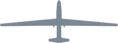 PLATZ Масштабная модель разведывательного эскадрильи ВВС Global Hawk авиабазы Мисава с травлеными деталями 1/72 Самооборона RQ-4B AC-106 (Самолет)