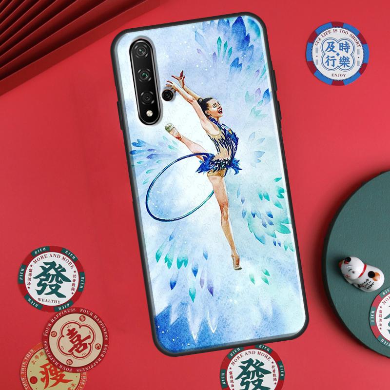 Масляная живопись Гимнастика Для Huawei P20 P40 P30 Lite P60 Pro Nova 12s 11i 12i 10 9 SE 5T Y91 Y90 Y60 Y70 Y72 Y61 Чехол