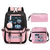 Animation Cartoon With High Value Schoolbag, Primary And Secondary School Students Leisure Backpack, Pencil Bag Set