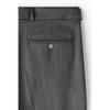 H M Belted Twill Pants Regular Fit Dark Grey