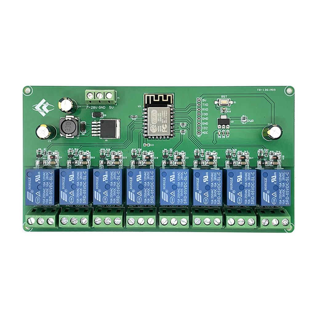 ESP8266 5V WiFi Relay Module 8 Channel APP Control for Smart Home Automation System