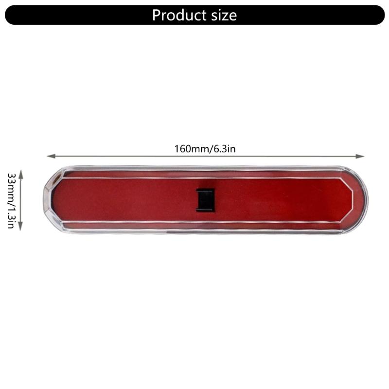 Прозрачный компактный прямоугольный пенал для ручек, карандашей, ластиков. Школьные и офисные органайзеры.