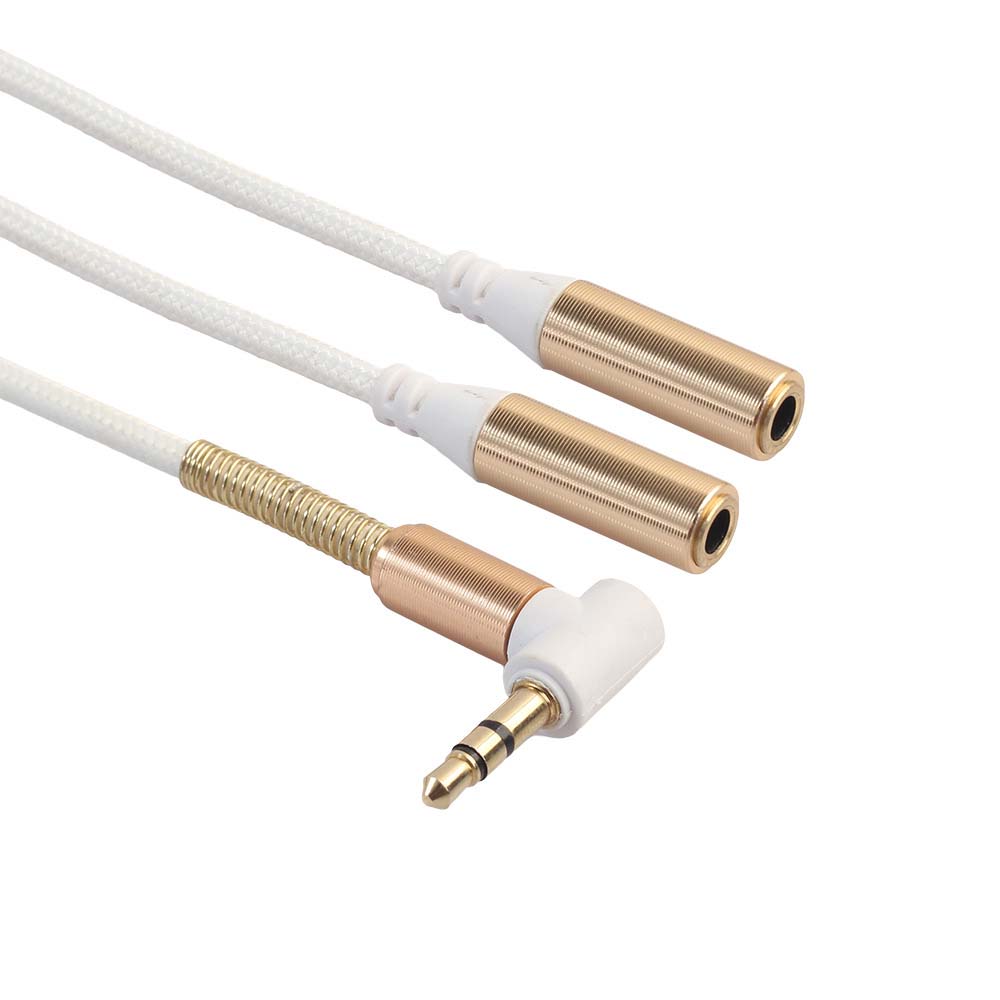Connector Male to Female Audio Extension Cables Y Splitter Cable Headphone Adapter Audio Cable