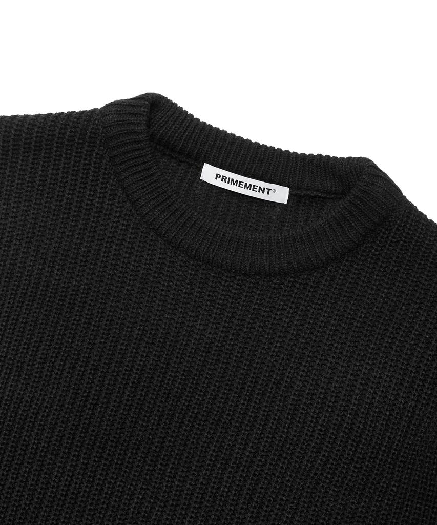 PRIMEMENT Oversized Hazzi Knit Black