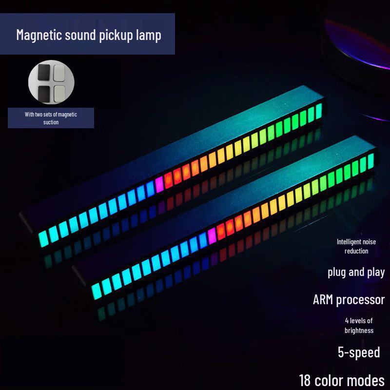 Магнитная RGB-подсветка Digarun, реагирующая на звук