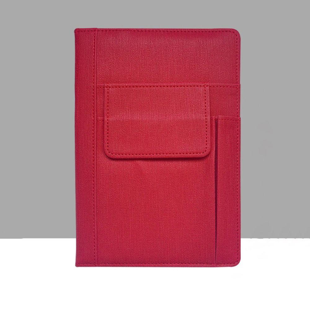 Ретро-блокнот с карманом для списка дел, многофункциональный блокнот из искусственной кожи для студентов