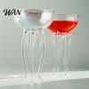 Multi-functional Glass Octopus Tentacle Wine Goblets, Jellyfish Shape Cocktail Glass, Artistic Stemware for Celebration Drinkware Wine, Cool
