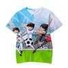T-Shirts Anime Cartoons Captain Tsubasa 3D Print Streetwear Boy Girl Casual Fashion Oversized O-Neck TShirt Kids Tees Clothes