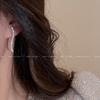 Серьги-гвоздики серебряные женские новые популярные серьги-гвоздики с темпераментом женские легкая роскошь высококлассное ощущение нишевые уникальные серьги женские
