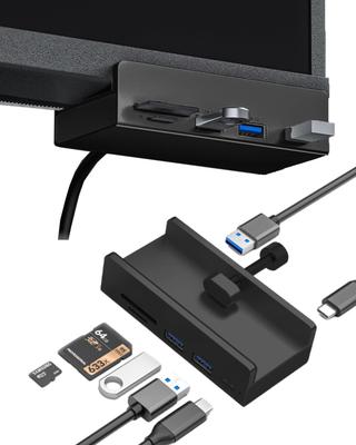 USB-концентратор Sikai с 2 портами USB, поддержкой SD, Micro SD, 5 безопасными портами для зарядки данных, Micro SD, TF, Mini, 5-в-1, зажим, порты 3.0, Type-C, карты, карты, порты, высокоскоростной