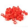 100PCS Bag 16MM 001 100 Numbered Plastic Poultry Chickens Ducks Goose Leg Bands Rings(Red)