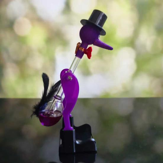 Орнамент «Пьющая птица» со стеклянной трубкой Детская физика Наука Обучение Качающаяся пьющая птица Декорация STEM Образовательная игрушка