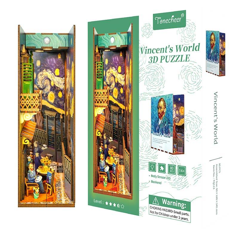 Book Nook Miniature House - Vincent' World