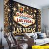 2D plane single piece greeting from Las Vegas polyester photography background flag party photo background