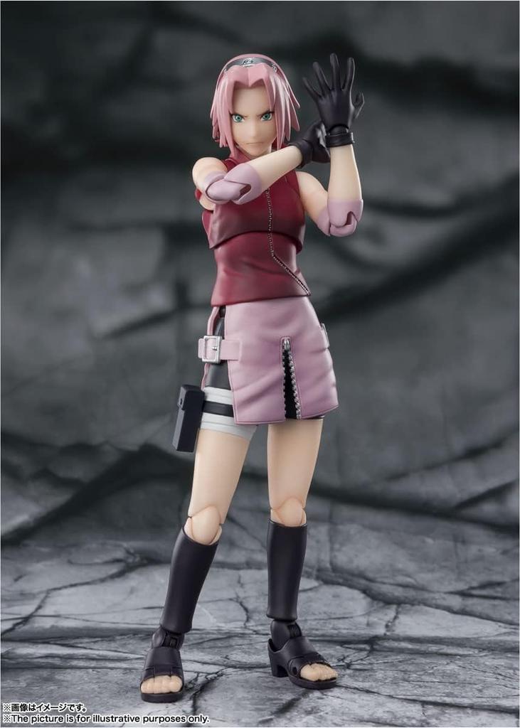 TAMASHII NATIONS NARUTO Shippuden Sakura Haruno Дух соперничества, унаследованный от мастера 135-миллиметровая раскрашенная подвижная фигурка SHFiguarts - - (Перепродажа