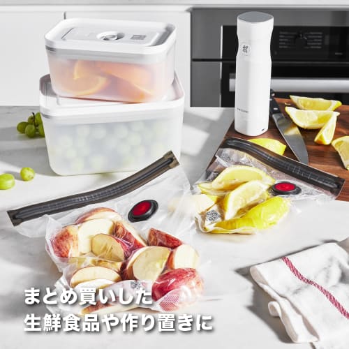ZWILLING Fresh & Save Vacuum Sealed Plastic Container, Medium, 36804-200 (Official Japanese Product)