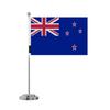 Drapeau De Bureau - Multicolore - Nouvelle-Zélande - 14 X 21 Cm - Polyester - Acier Inoxydable