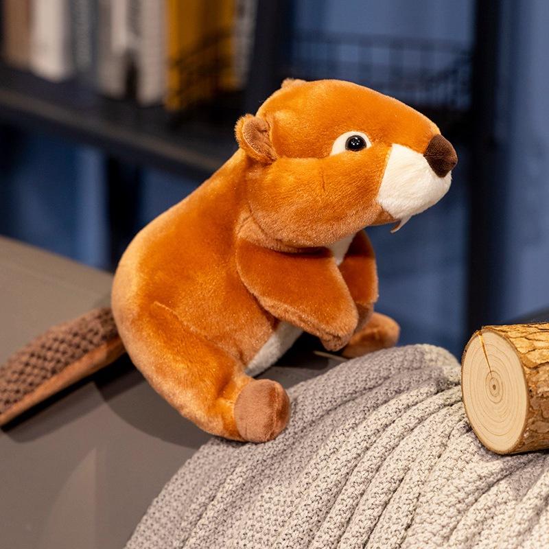 Кукла Бобер и Сурок Большая Матерь Симуляция Бобер Плюшевая Игрушка Детский Подарок на День Рождения Кукла для Девушки